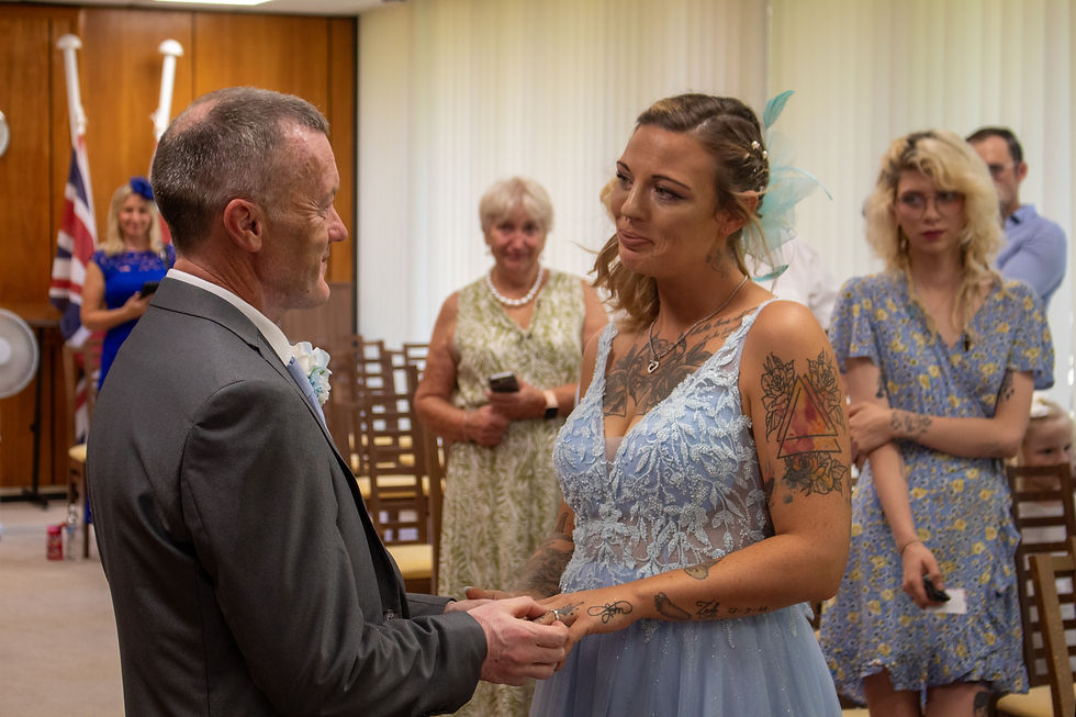 Natural, candid wedding photography showing emotional connection. 