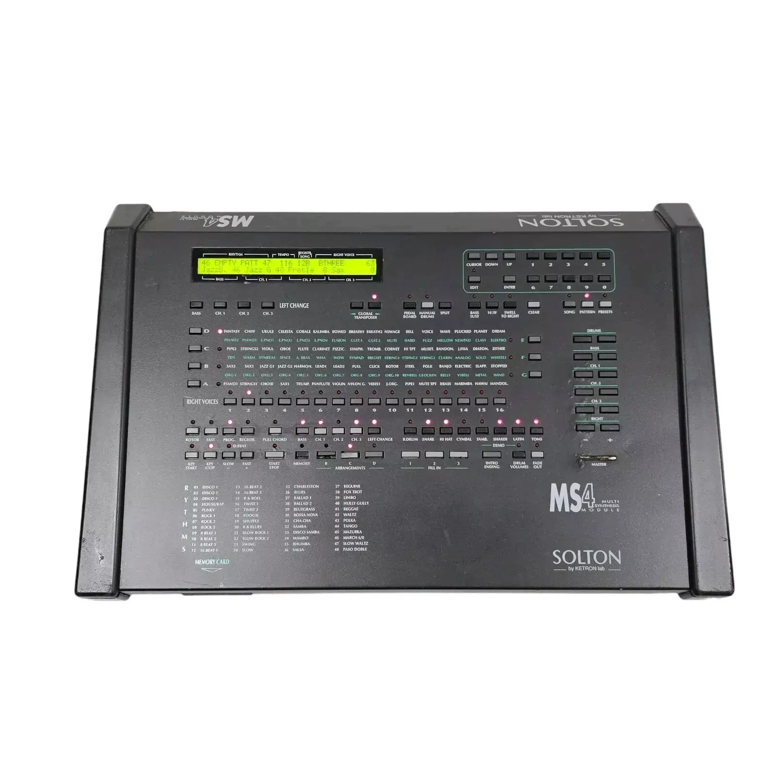 SOLTON Ketron MS-4 Midi Expandeur Arranger Vintage Module de Sons