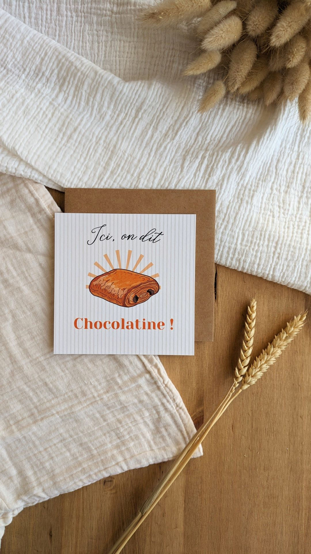 Carte Carrée - Chocolatine