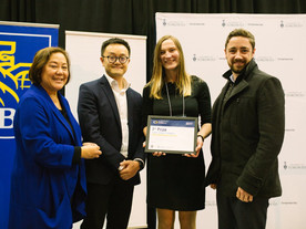 Patrick Gunning & Diana Kraskouskaya win the RBC Prize for Innovation and Entrepreneurship for D