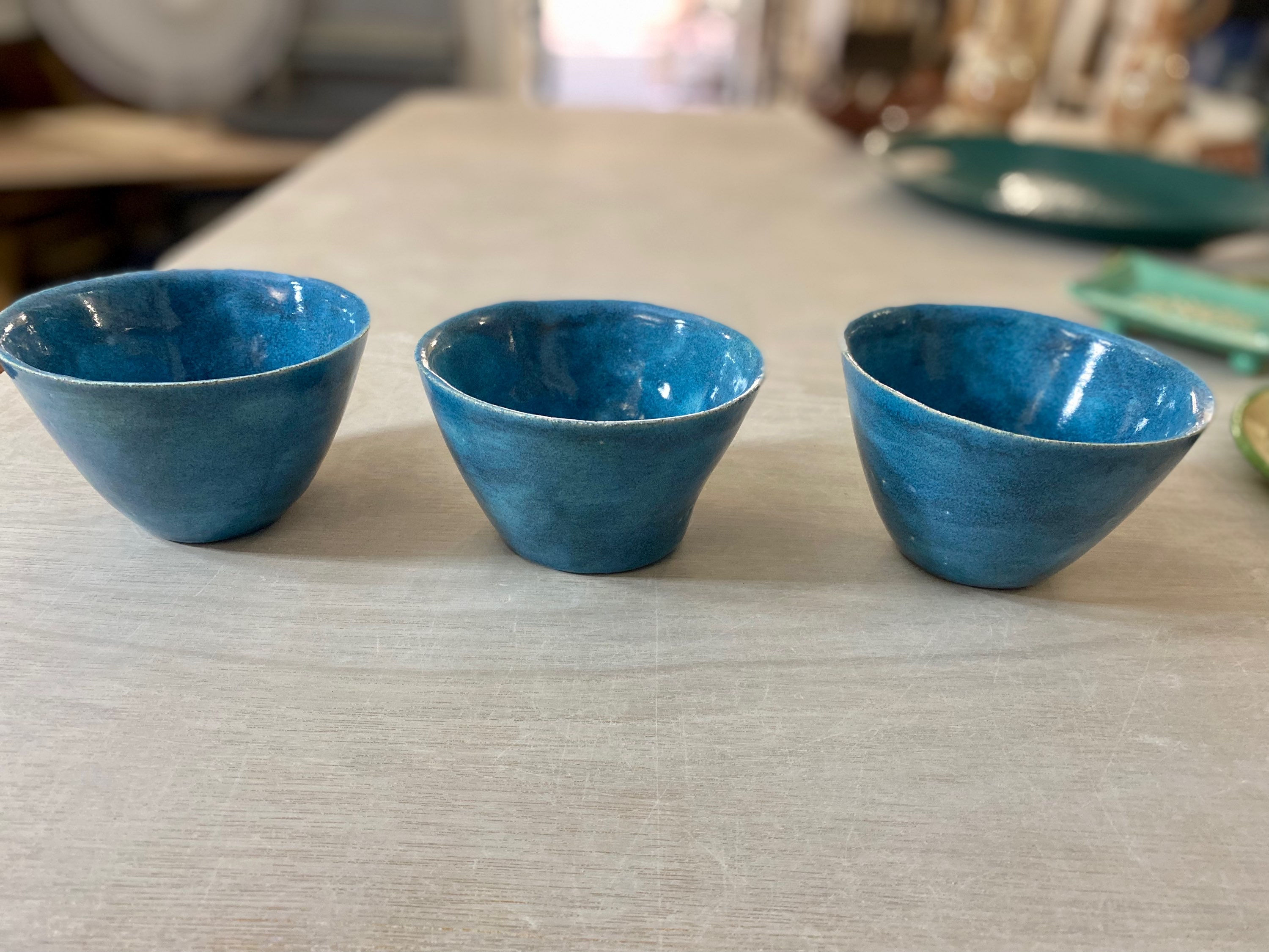 Tasses à café ou à thé bleu Hawaï