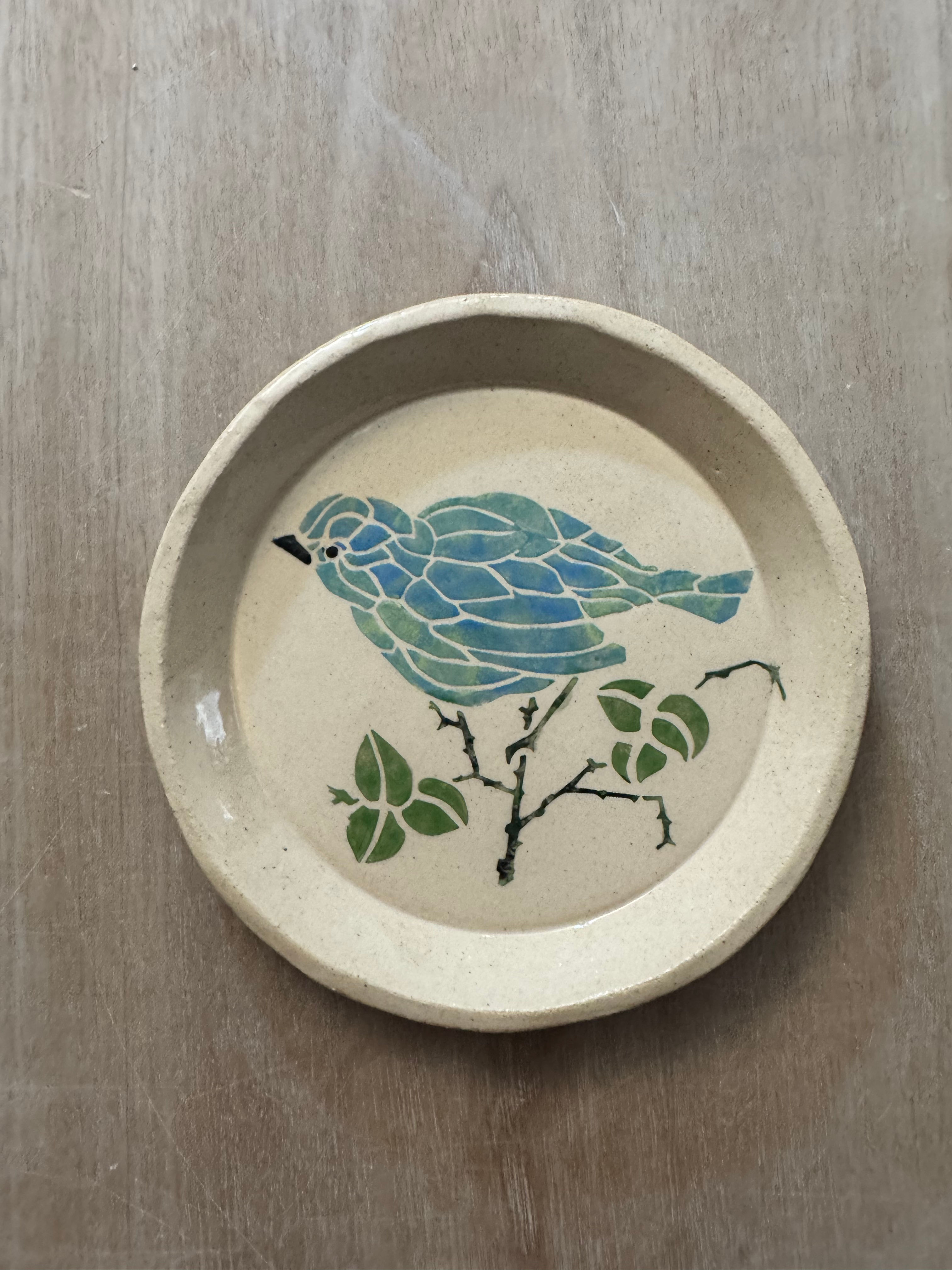 Petite assiette oiseau 