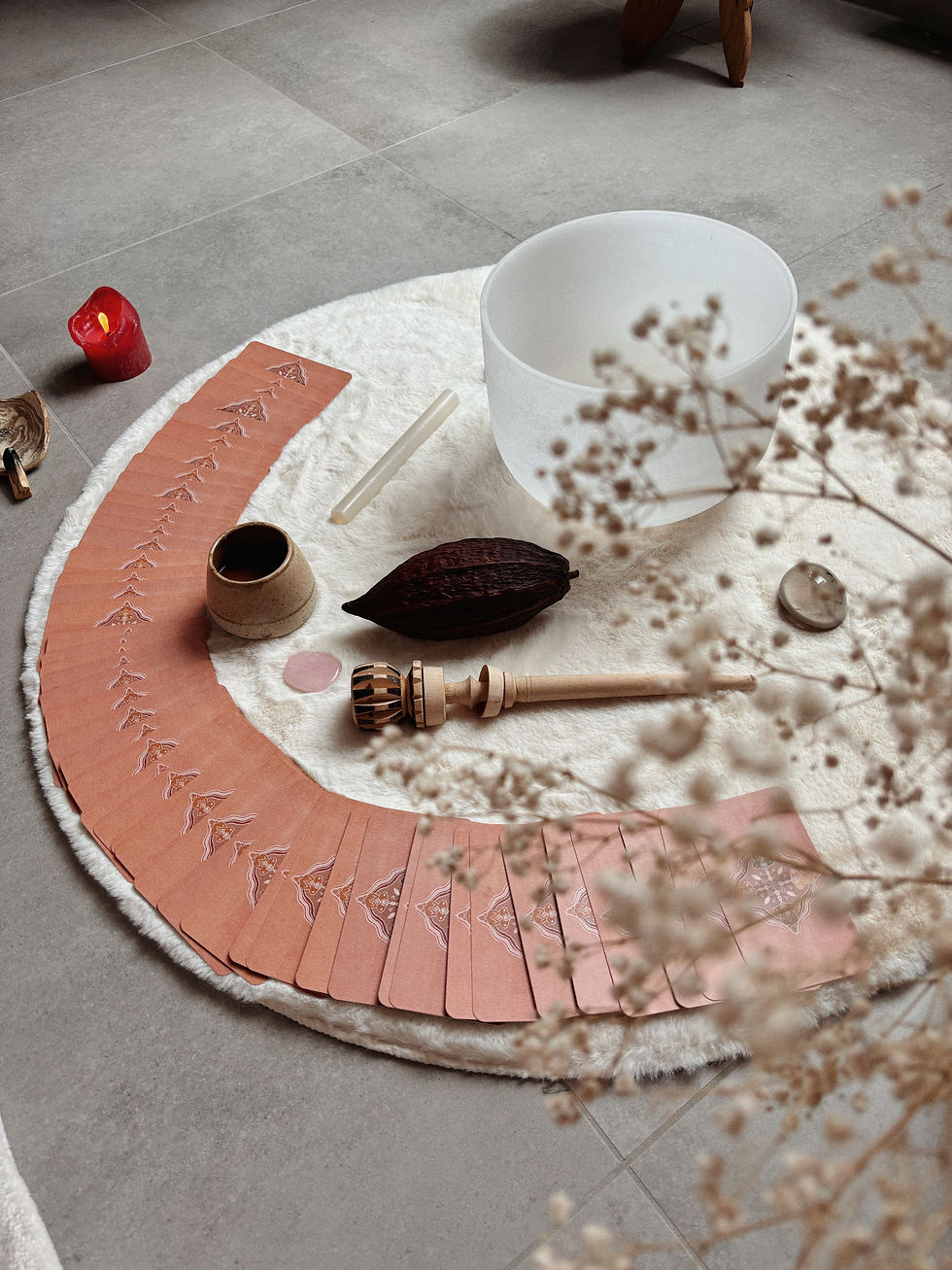 Cacao pod, kopje cacao en kaarten
