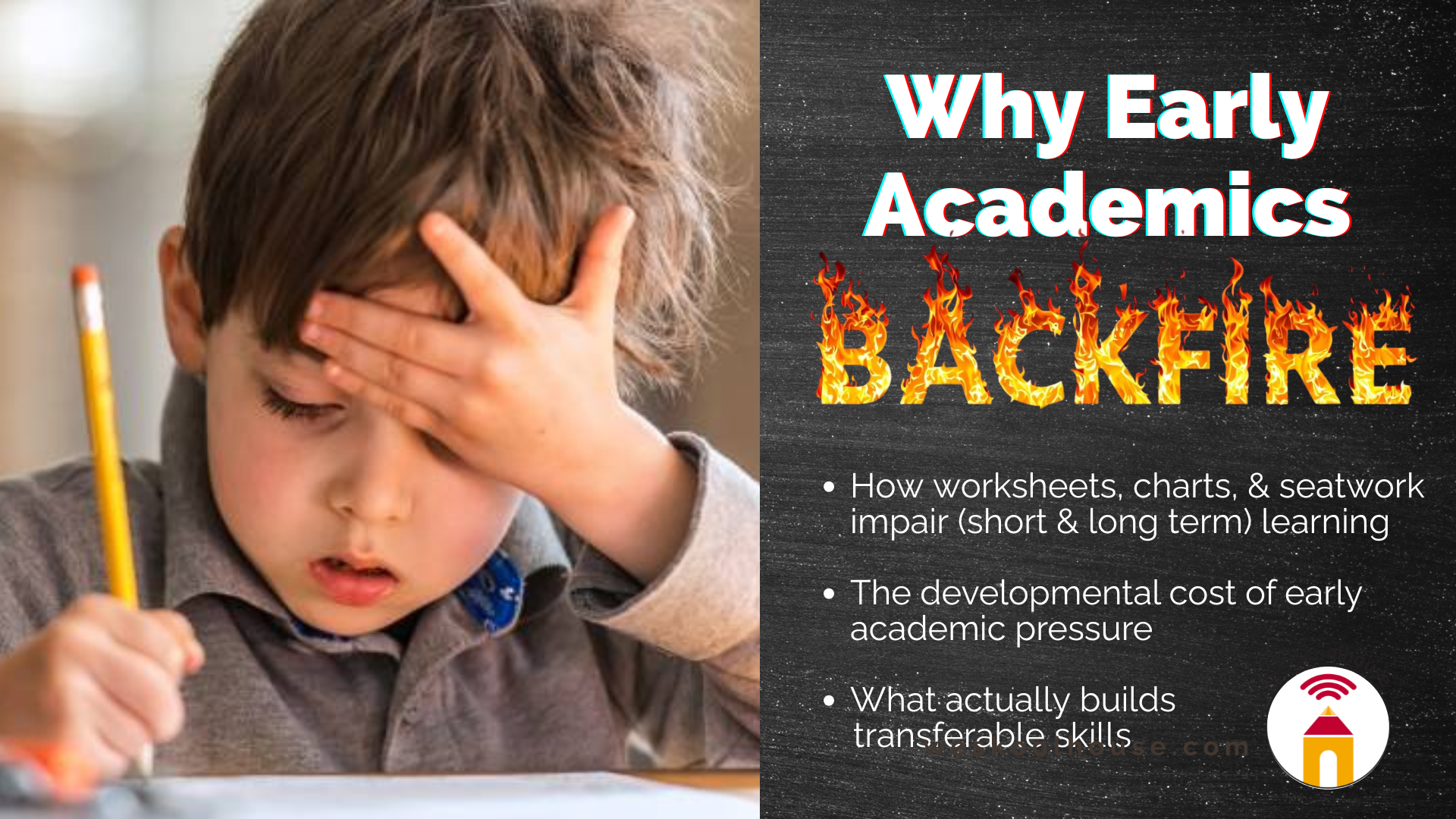 Why Early Academics Backfire