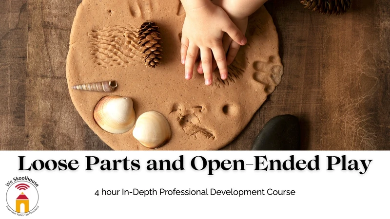 Child hands playing with natural materials and clay