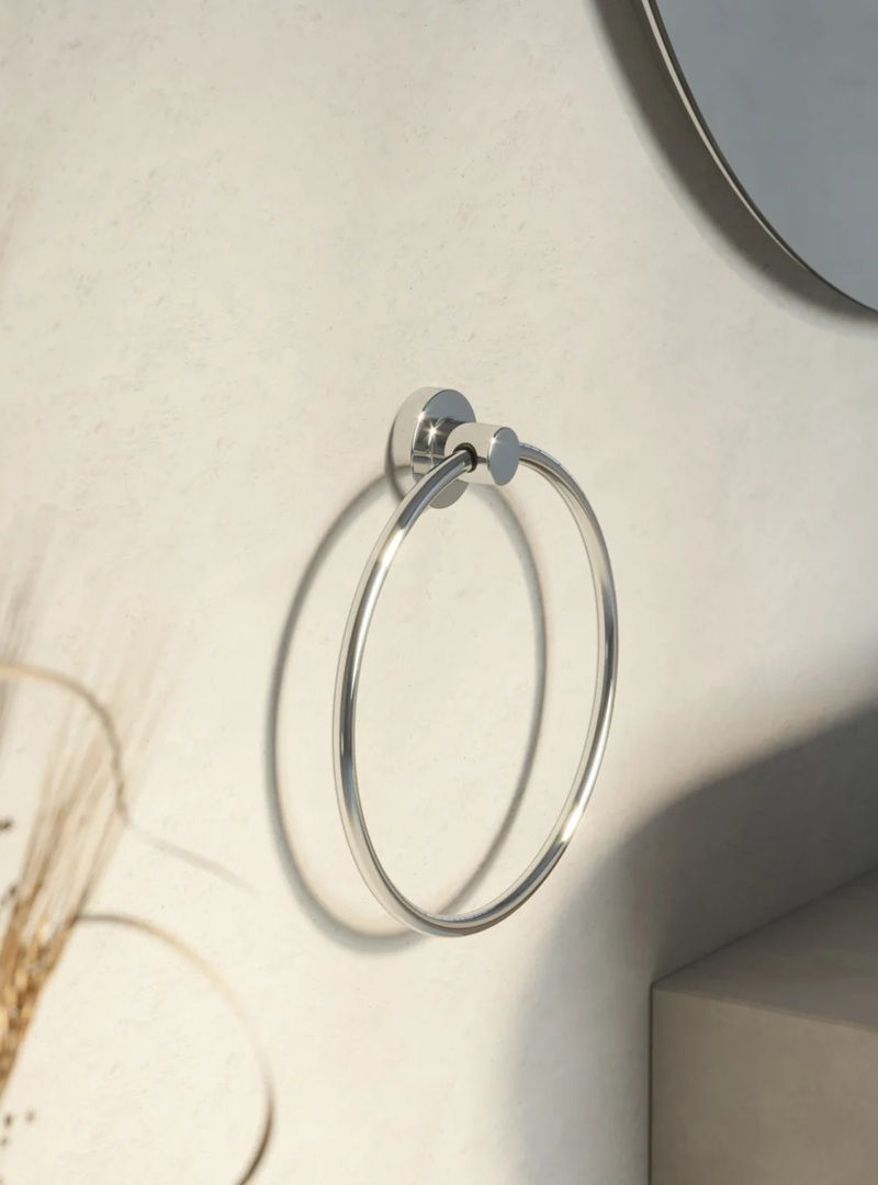 Thumbnail: Sonia Tecno Project Bathroom Towel Ring Chrome