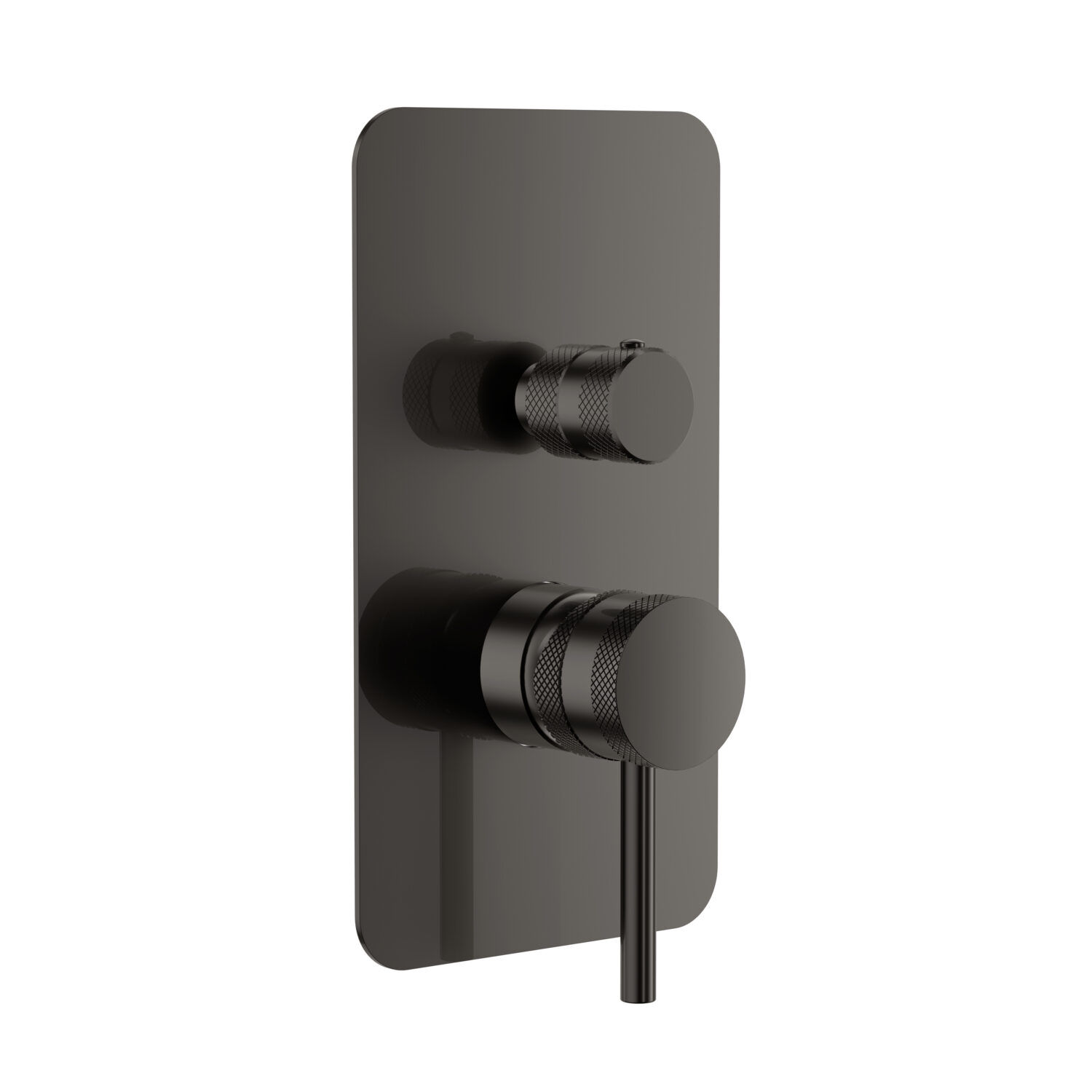 Bathworks Essentials Core Concealed Manual Dual Outlet Gunmetal