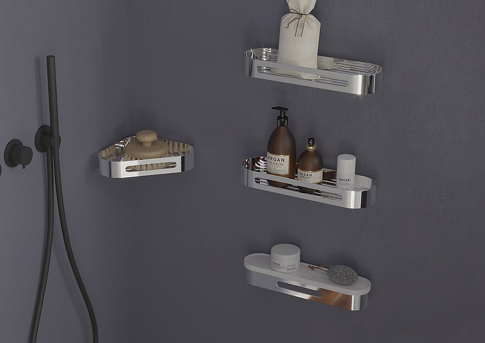 Thumbnail: Sonia S5 Bathroom Tray Accessory For Towel Rail