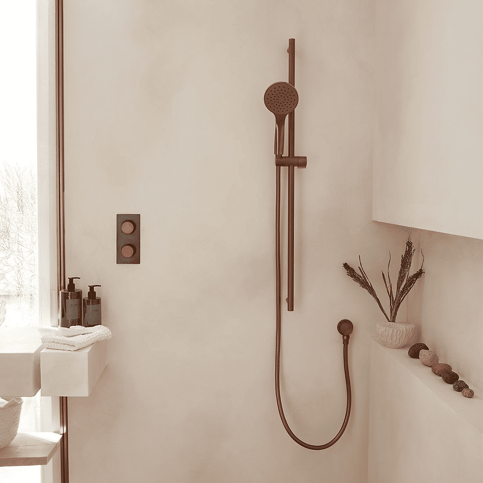 Thumbnail: Vado Individual Round Slide Shower Rail Kit