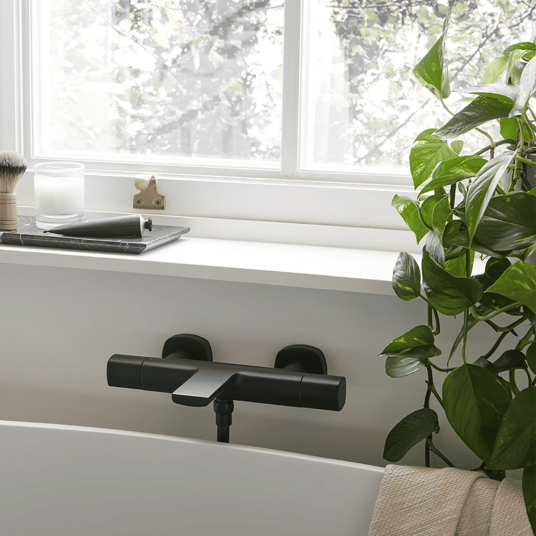 Vado Cameo Wall Mounted Exposed Thermostatic Bath Shower Mixer Tap