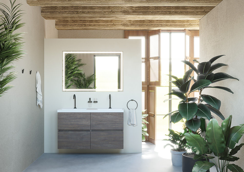 Sonia Code 1200mm Double Bathroom Vanity Unit and Basin