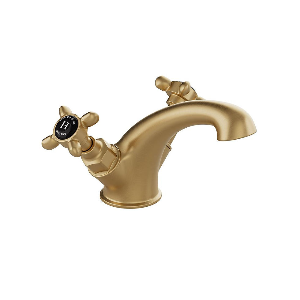 Thumbnail: VADO Axbridge Mono Basin Mixer Tap with Crosshead Handle