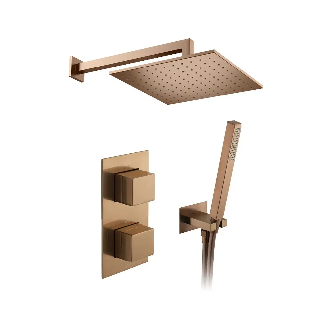 Vado Tablet Notion 2 Outlet Shower Pack - Brushed Bronze