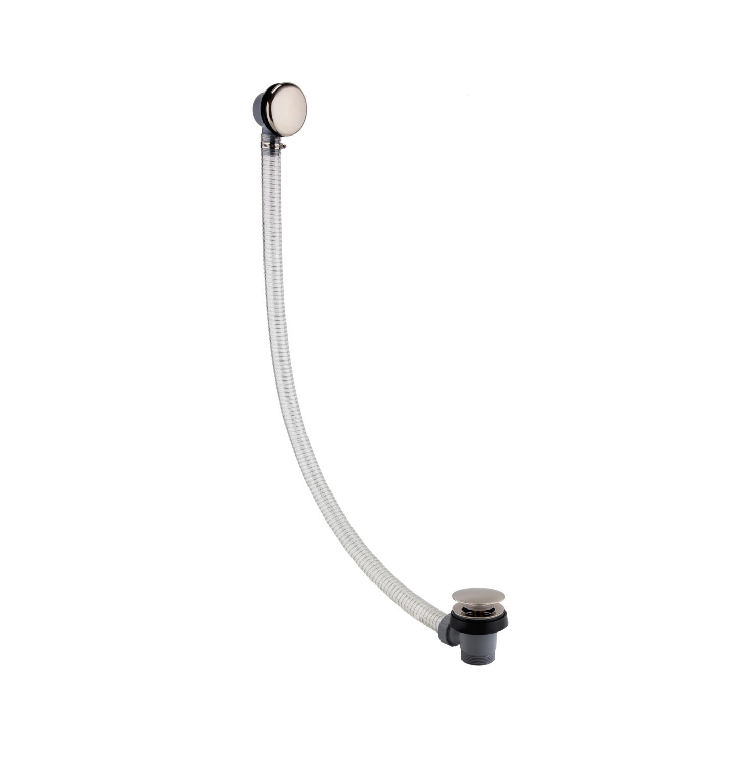 Bathworks Essentials Easy Clean Bath Waste Brushed Nickel
