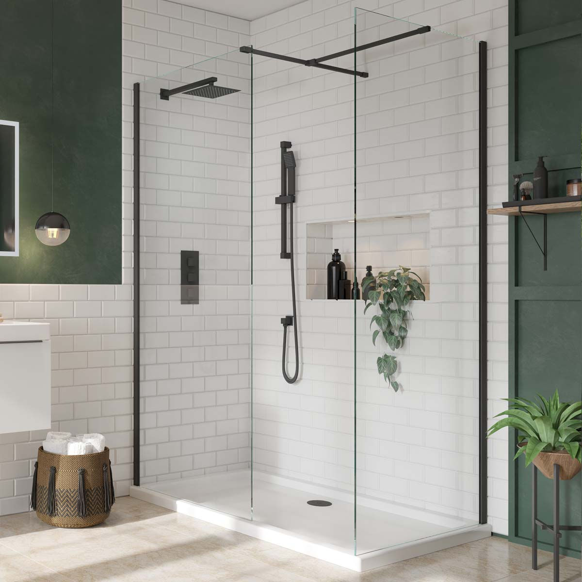 Bathworks Essentials S8 Black Joining Piece