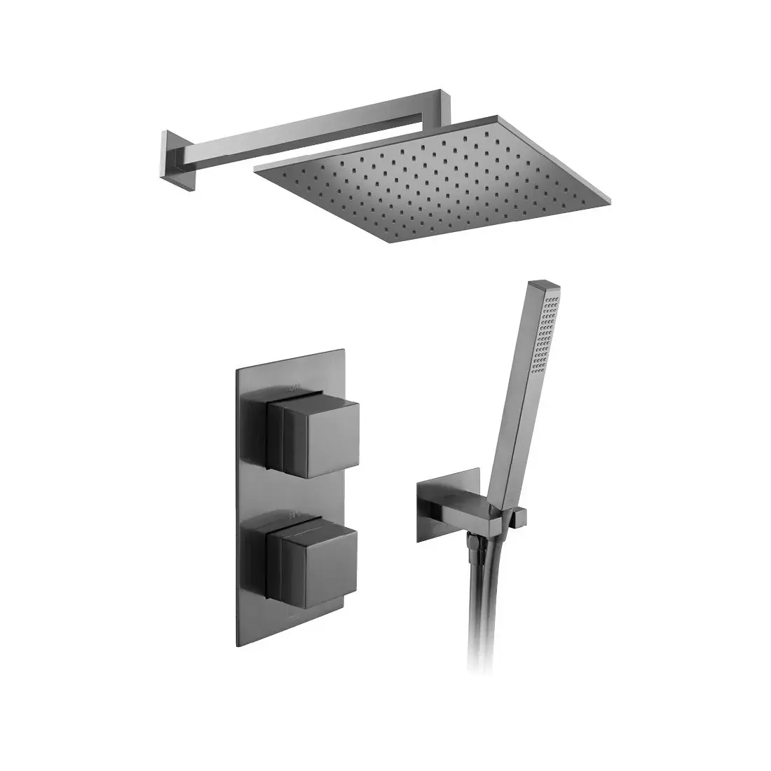 Vado Tablet Notion 2 Outlet Shower Pack - Brushed Gunmetal