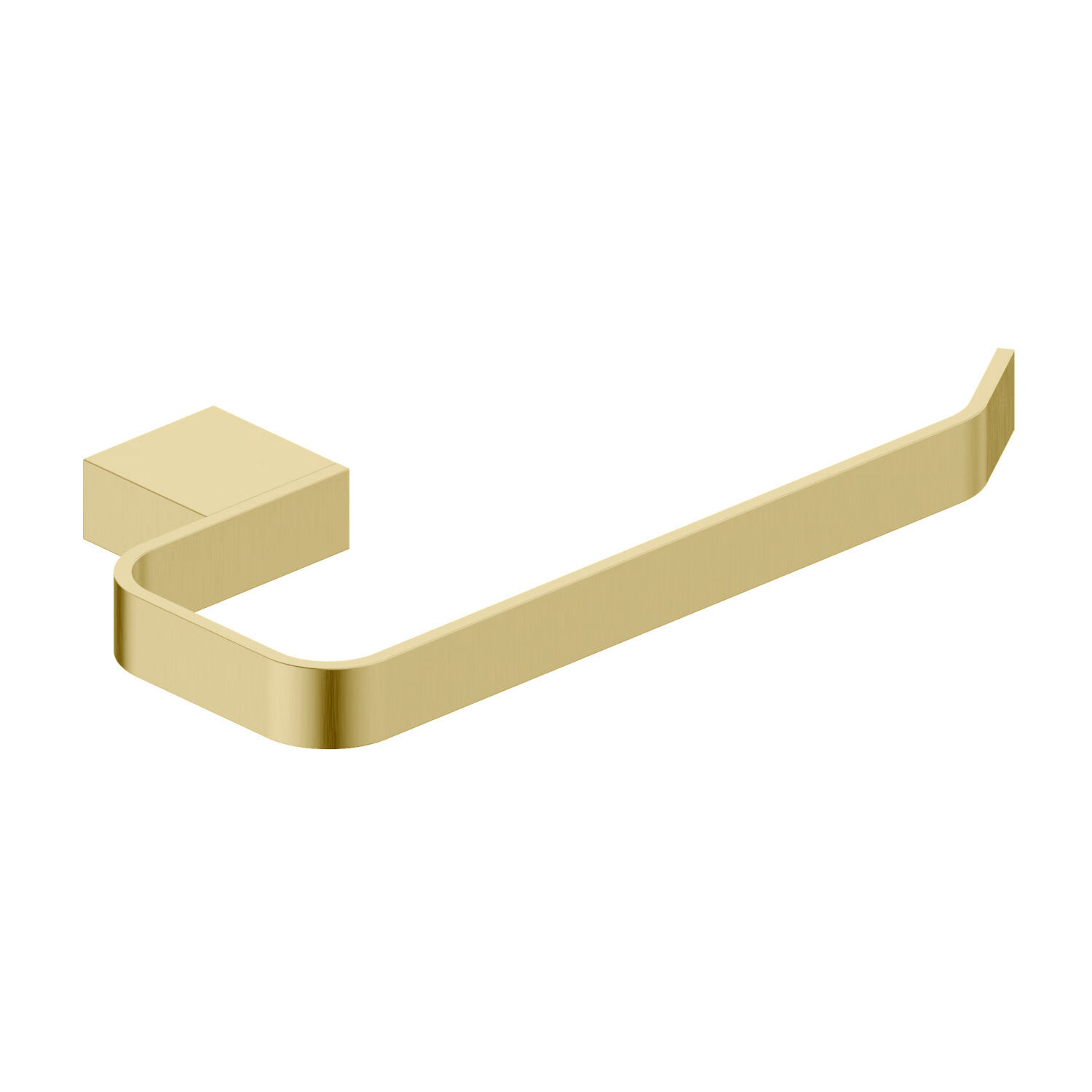 Bathworks Essentials Roma Towel Ring Brushed Brass