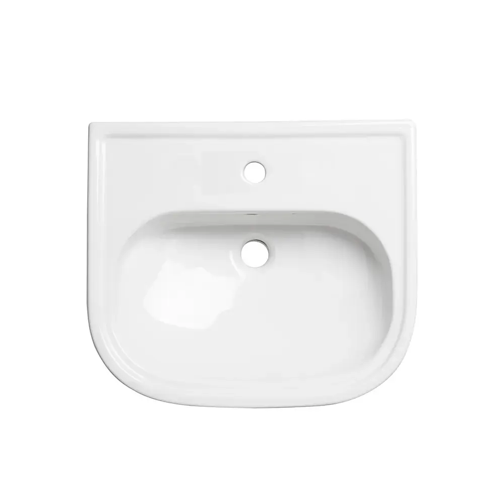 Tavistock Lansdown 490mm 1 Tap Hole Standard Depth Semi-Countertop Basin