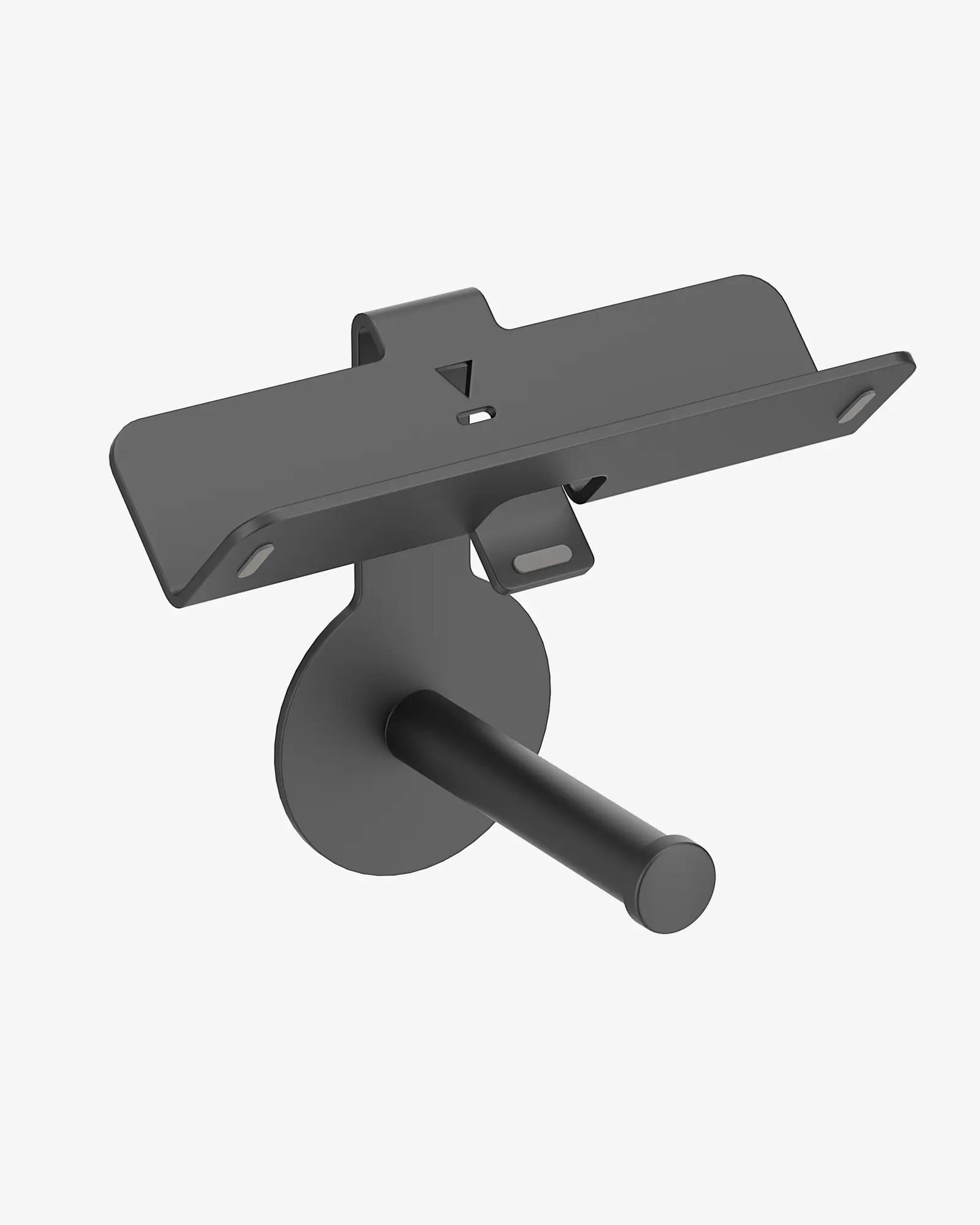 Sonia Go Care Toilet Roll Holder With Shelf - Black