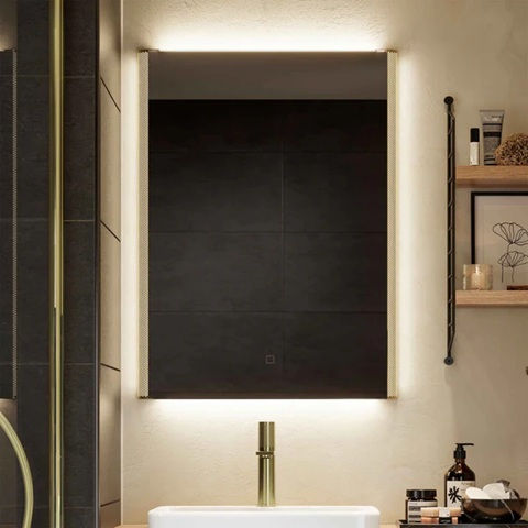 Thumbnail: HiB Bastille 60 Single Door LED Illuminated Mirror Cabinet