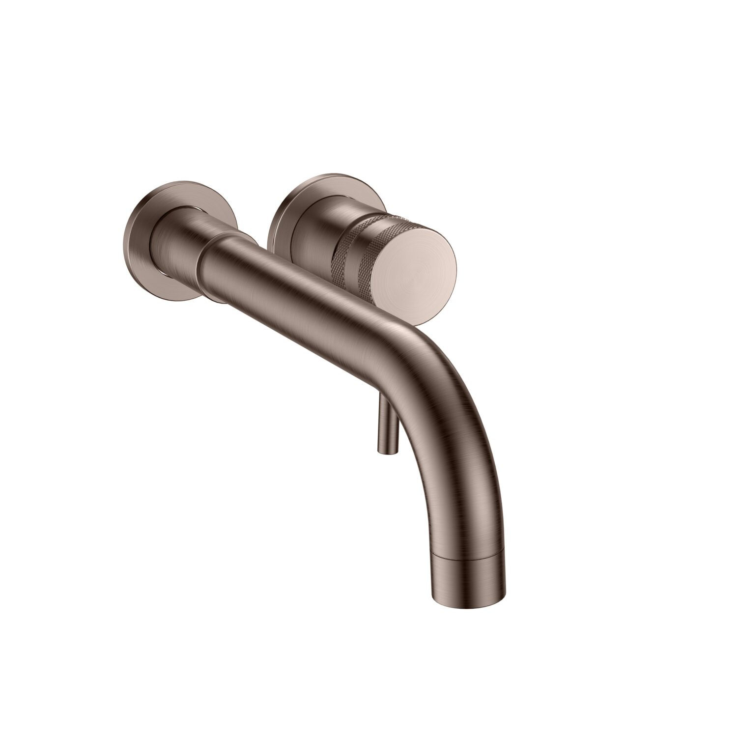 Bathworks Essentials Core Wall Mounted Basin Tap Brushed Bronze
