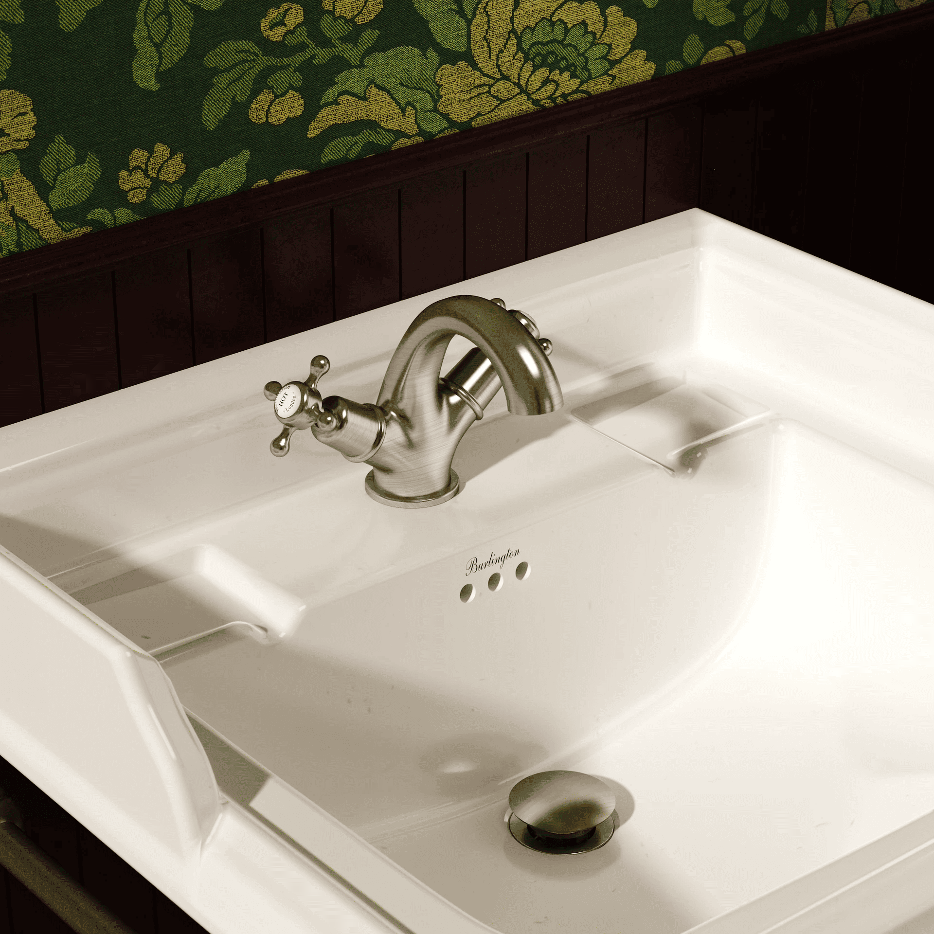 Burlington Claremont Deck Mounted Basin Mixer