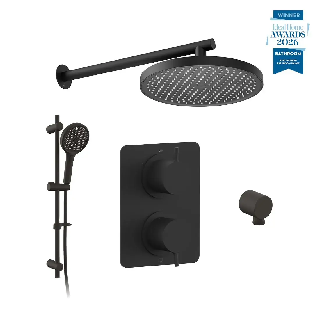 Vado Safari 2 Outlet Shower Pack - Matt Black