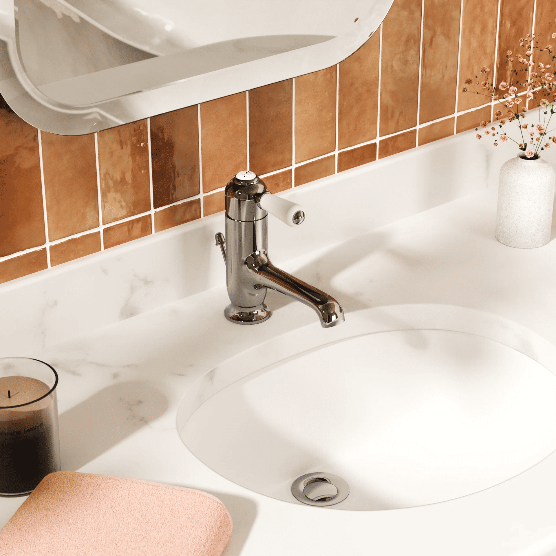 Burlington Chelsea Straight Spout Basin Mixer