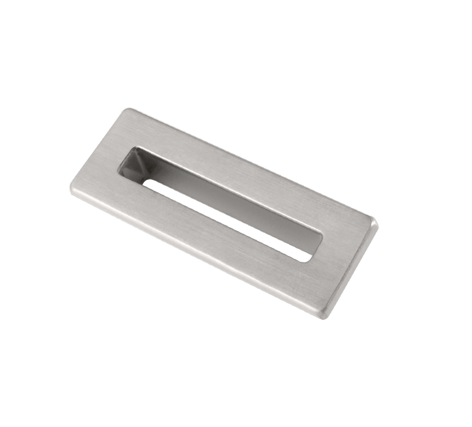 Bathworks Essentials Brushed Nickel Rectangle Overflow Insert