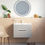 Thumbnail: Sonia Play 800 Wall Mounted 2-Drawer Vanity unit and Basin - Storm Grey Soft