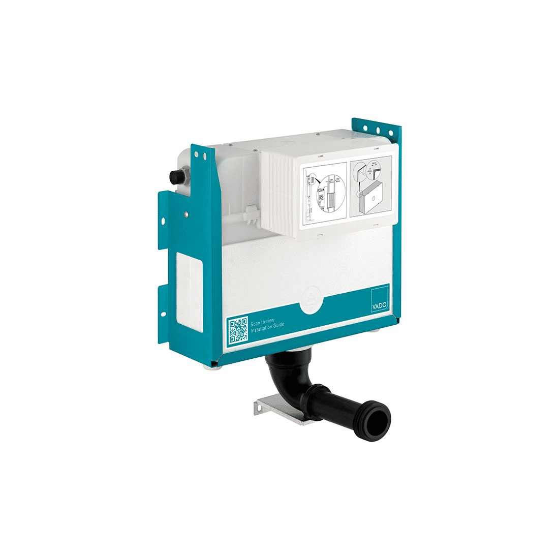 Vado Short Concealed Cistern for Back to Wall Pan