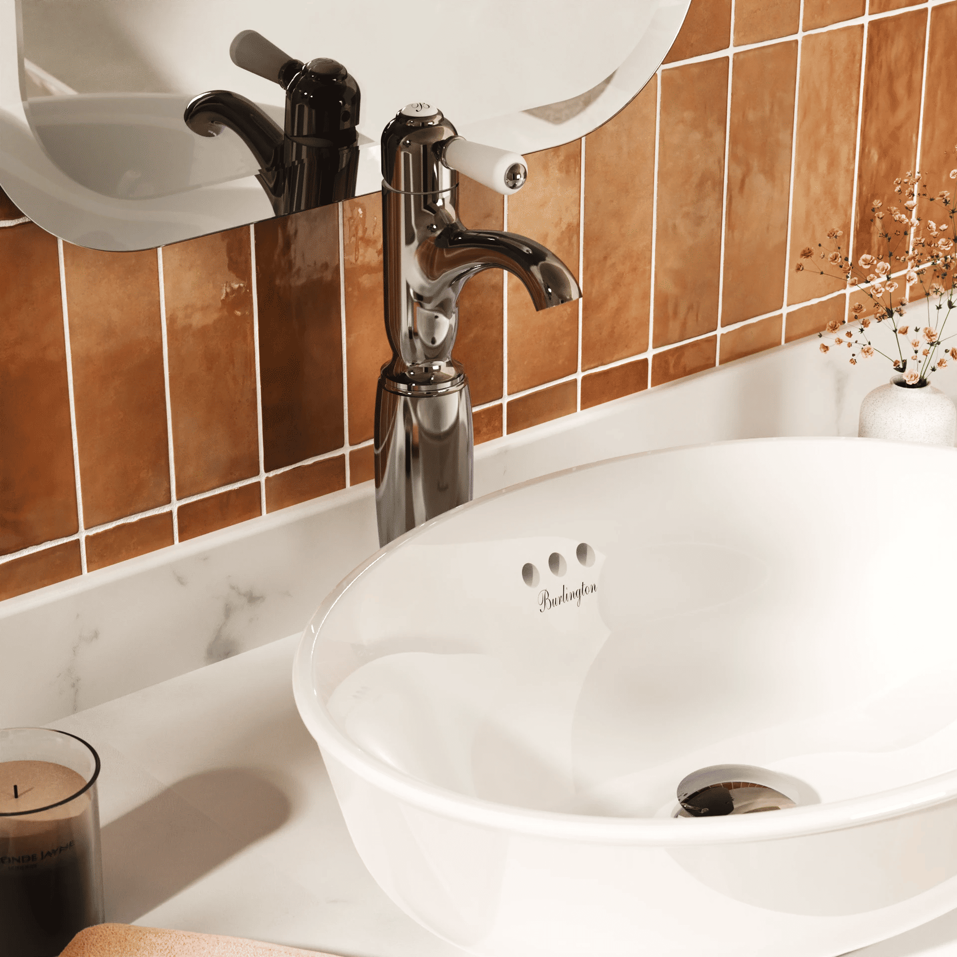 Burlington Chelsea Curved Tall Basin Mixer