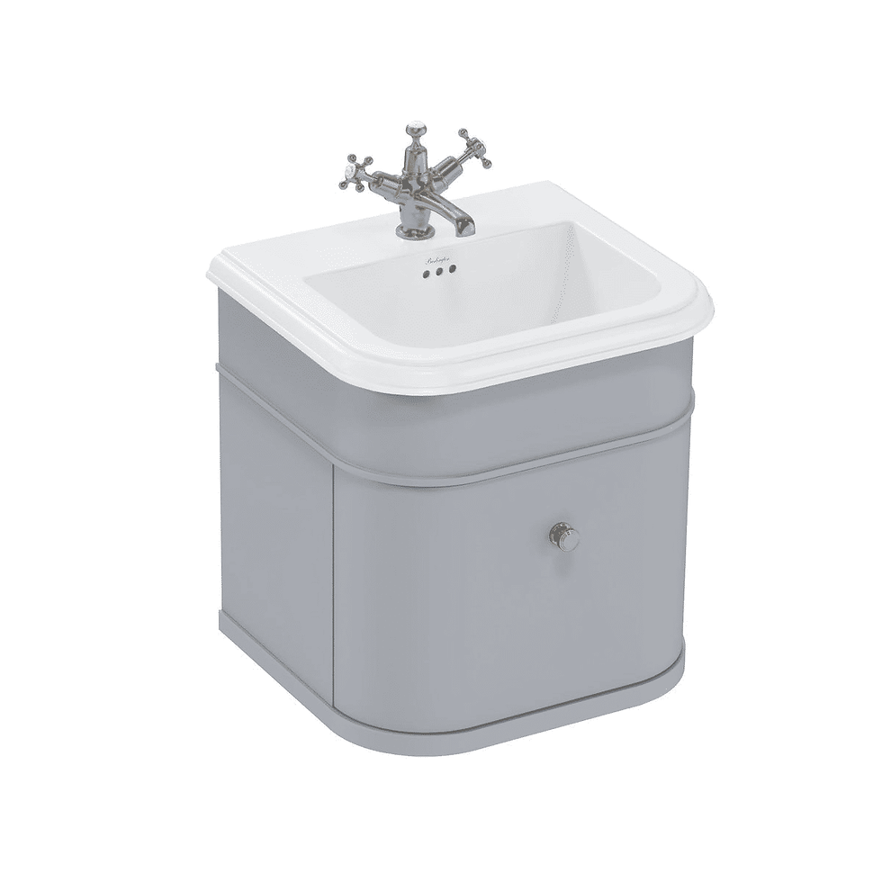 Thumbnail: Burlington Chalfont 1 Drawer Wall Hung Vanity Unit Ceramic Basin
