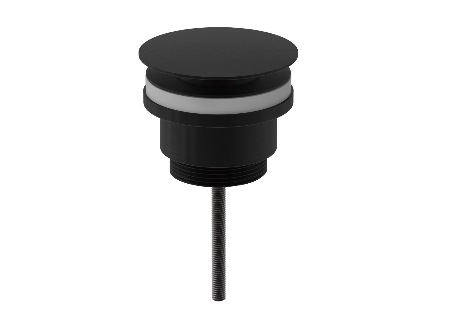 Bathworks Essentials Universal Basin Waste, Matte Black