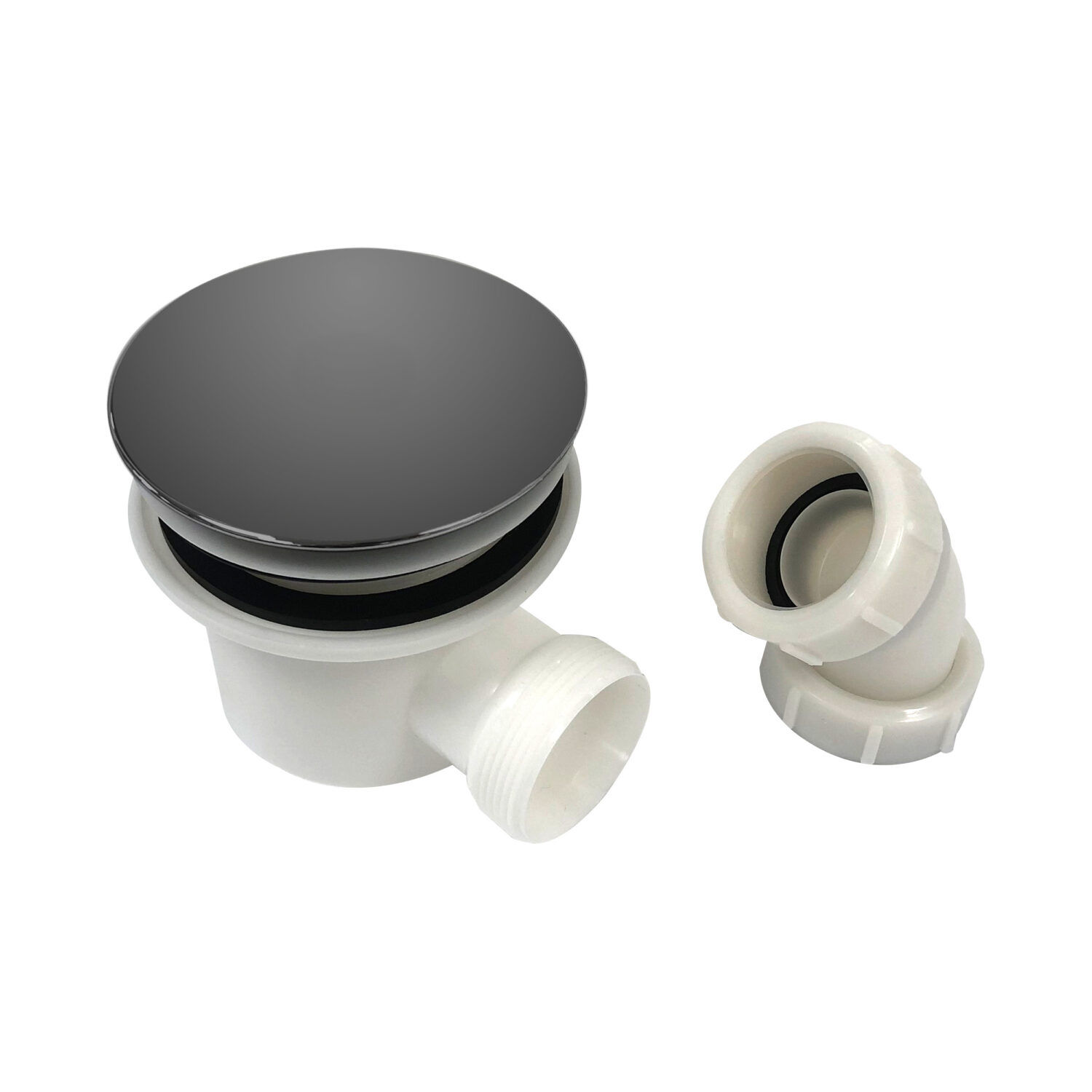 Bathworks Essentials Gunmetal 90mm Fast Flow Waste