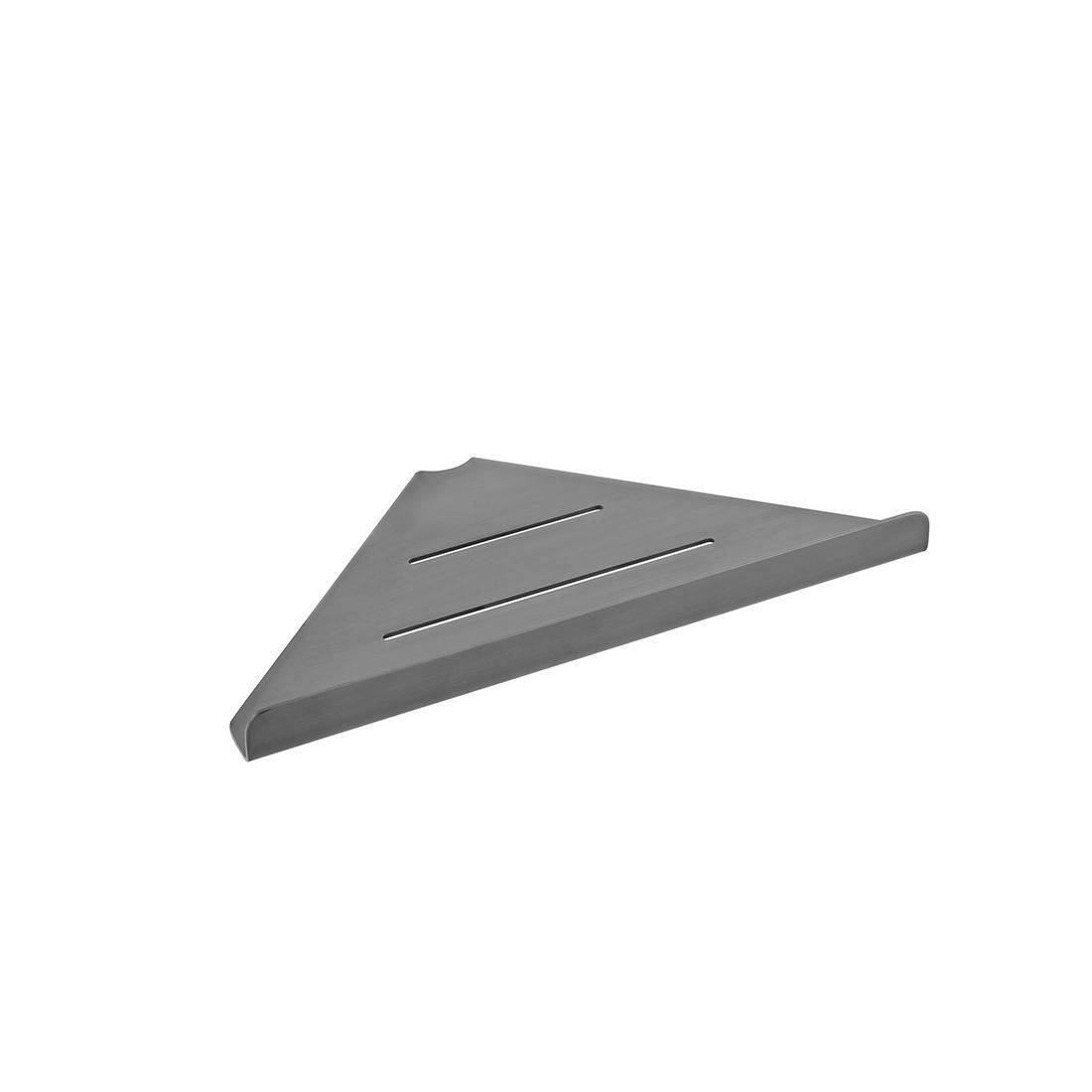 Vado Shama Corner Shelf - Brushed Gunmetal