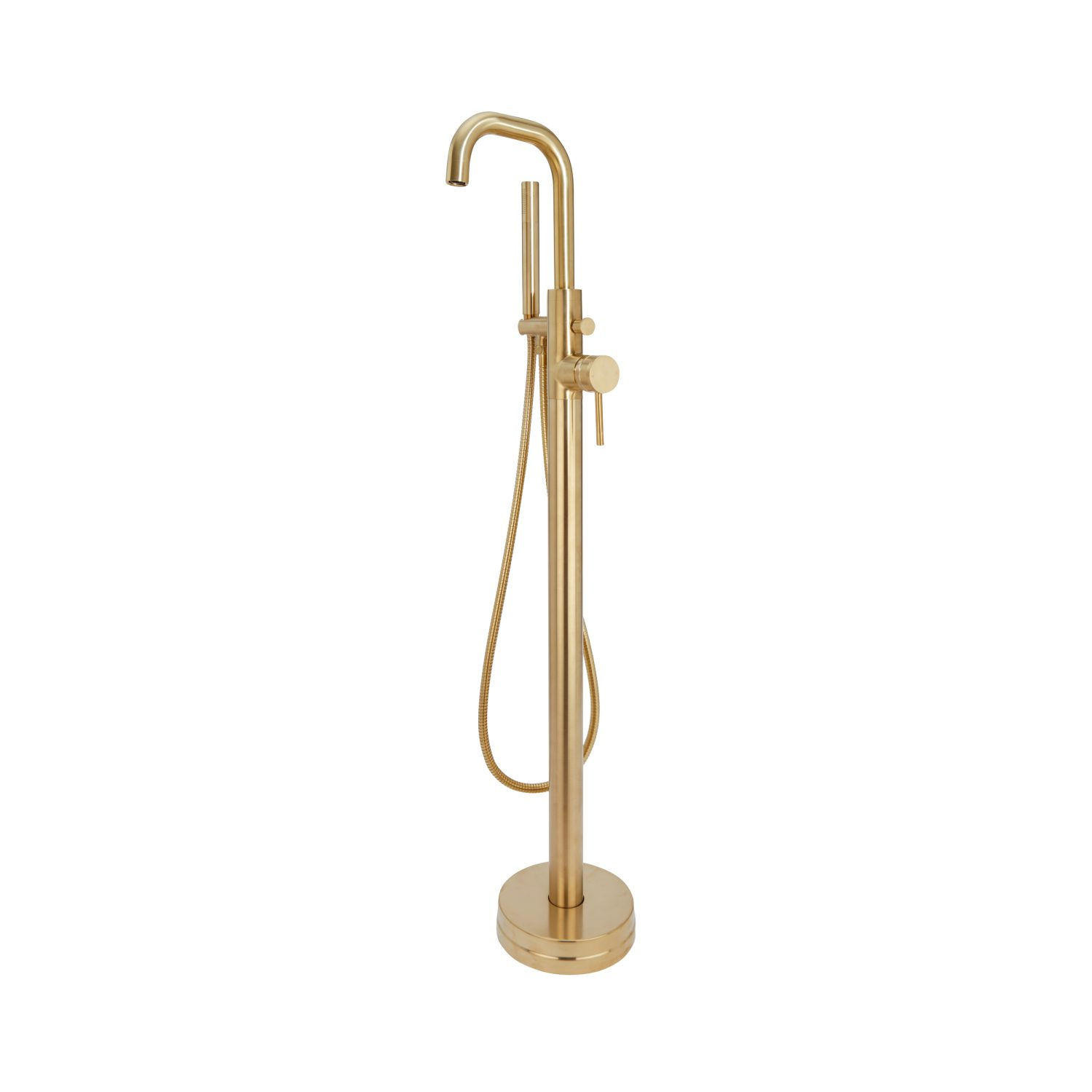 Bathworks Essentials Core Freestanding Bath Shower Mixer Brushed Brass