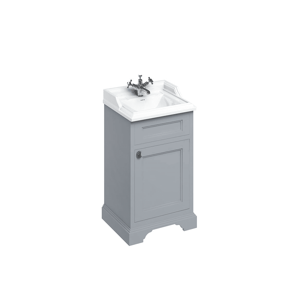 Thumbnail: Burlington Classic 530mm Floorstanding Vanity Unit with Basin