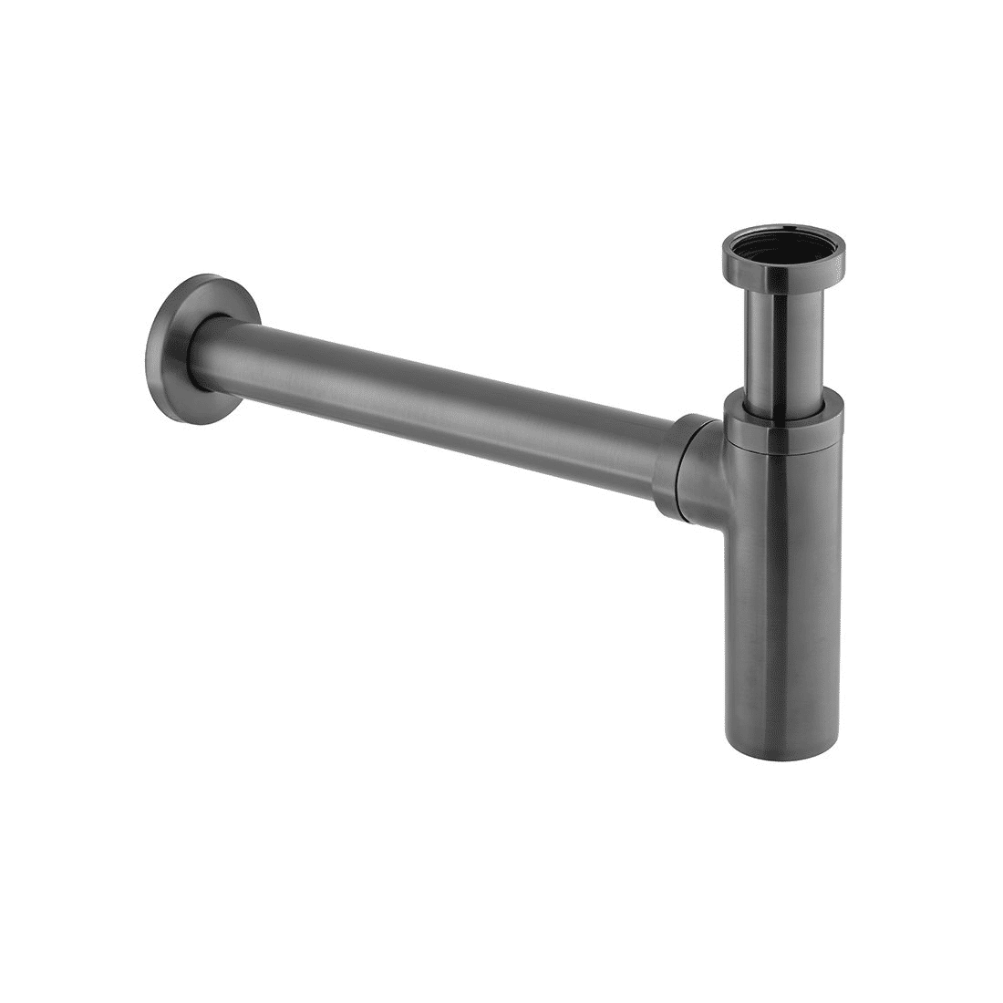 VADO Round Bottle Trap - Brushed Gunmetal
