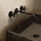 Thumbnail: Cruz Dual Lever Wall Mounted Basin Mixer Tap - Matt Black