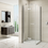 Thumbnail: Series 8 Frameless Hinged Bifold Shower Door - 900mm
