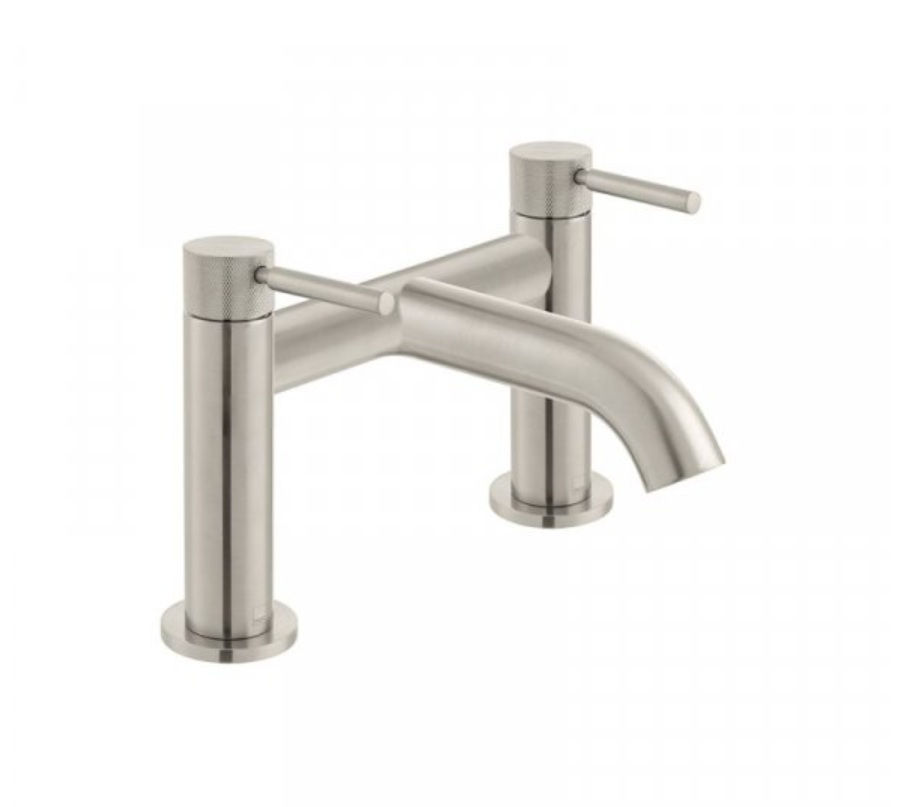 Thumbnail: Vado Individual Origins Deck Mounted Bath Filler with Knurled Handles