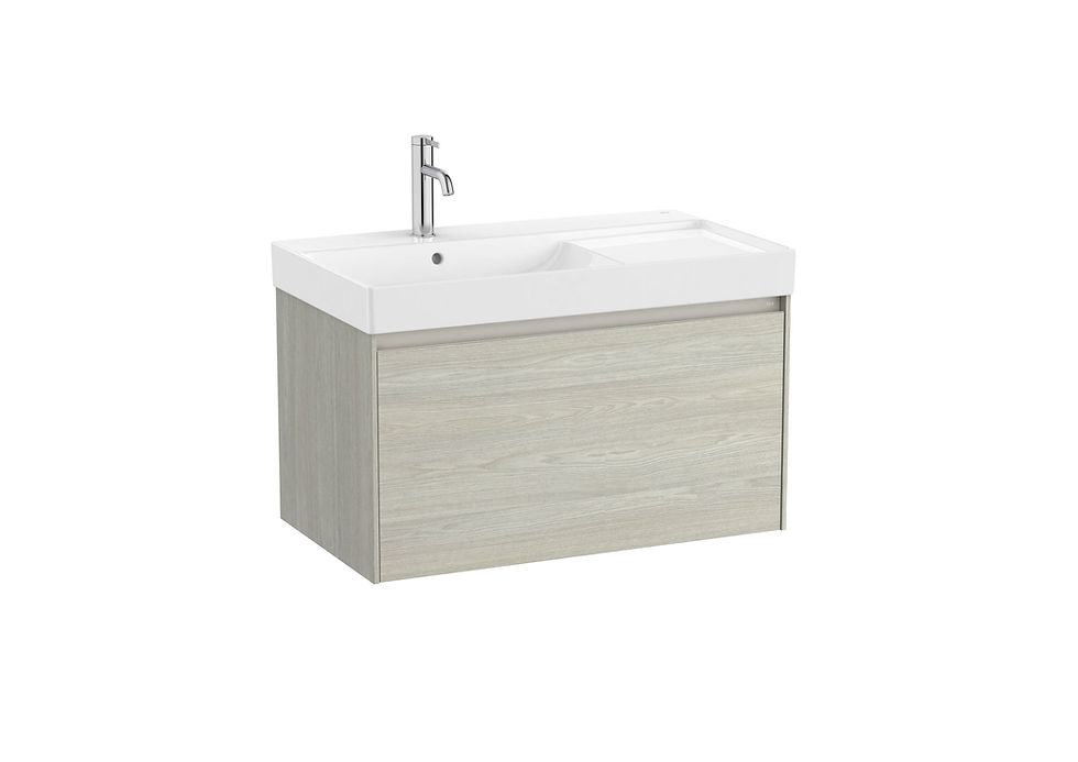 Thumbnail: Roca Ona Base Unit With One Drawer And LH Basin - 800mm