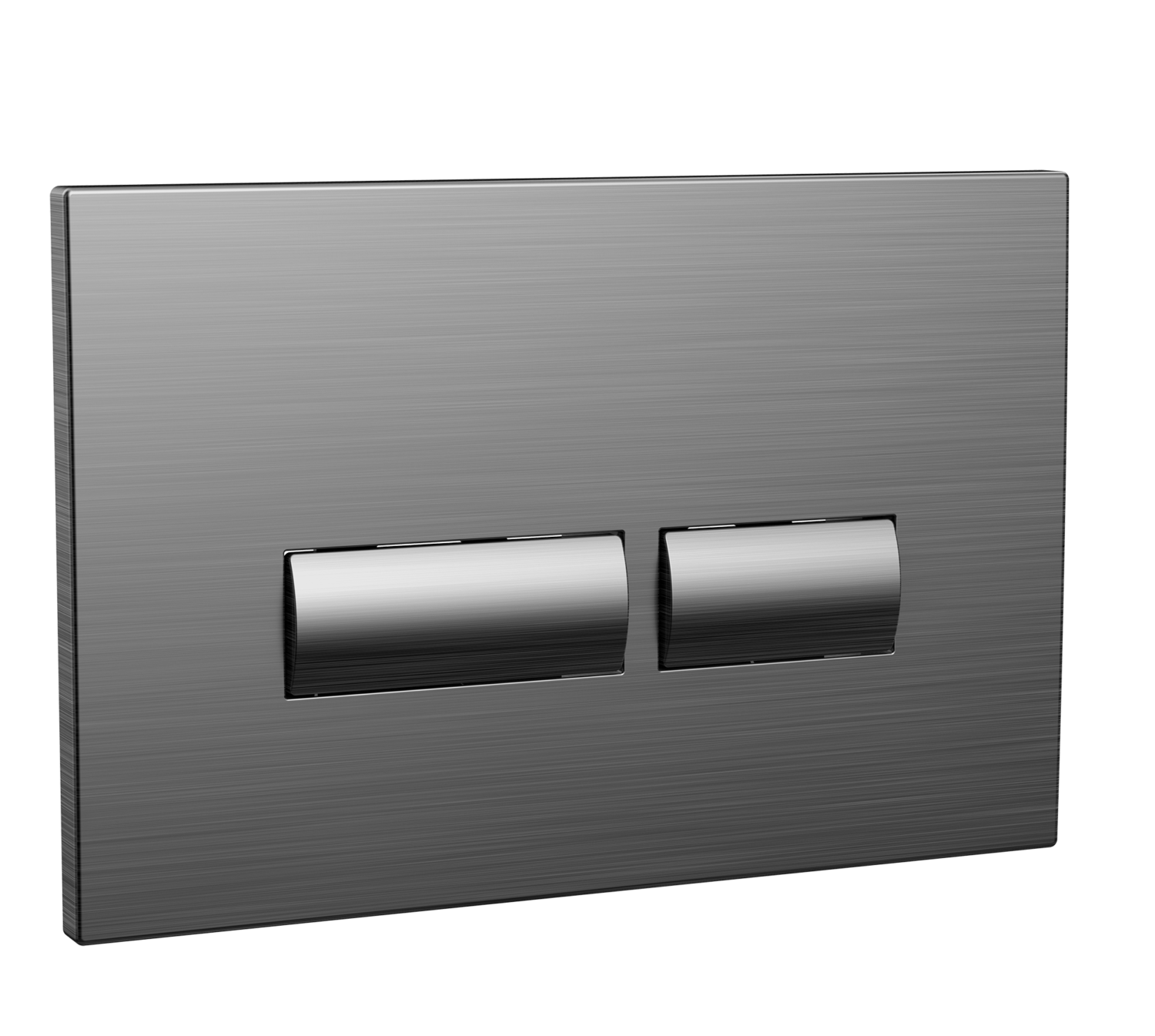 Bathworks Essentials Square Gunmetal Dual Flush Button