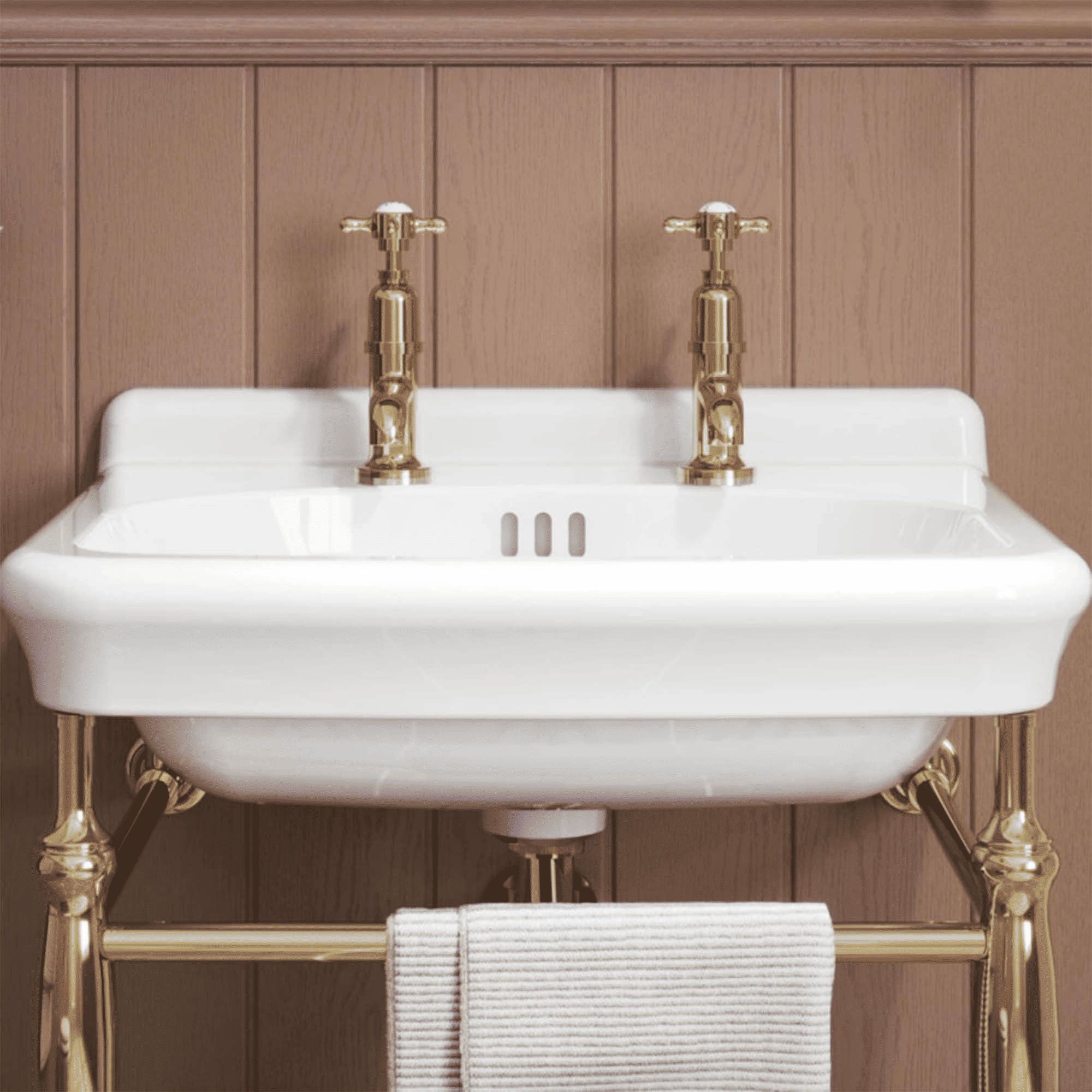 Burlington Guild Basin Pillar Taps Traditional