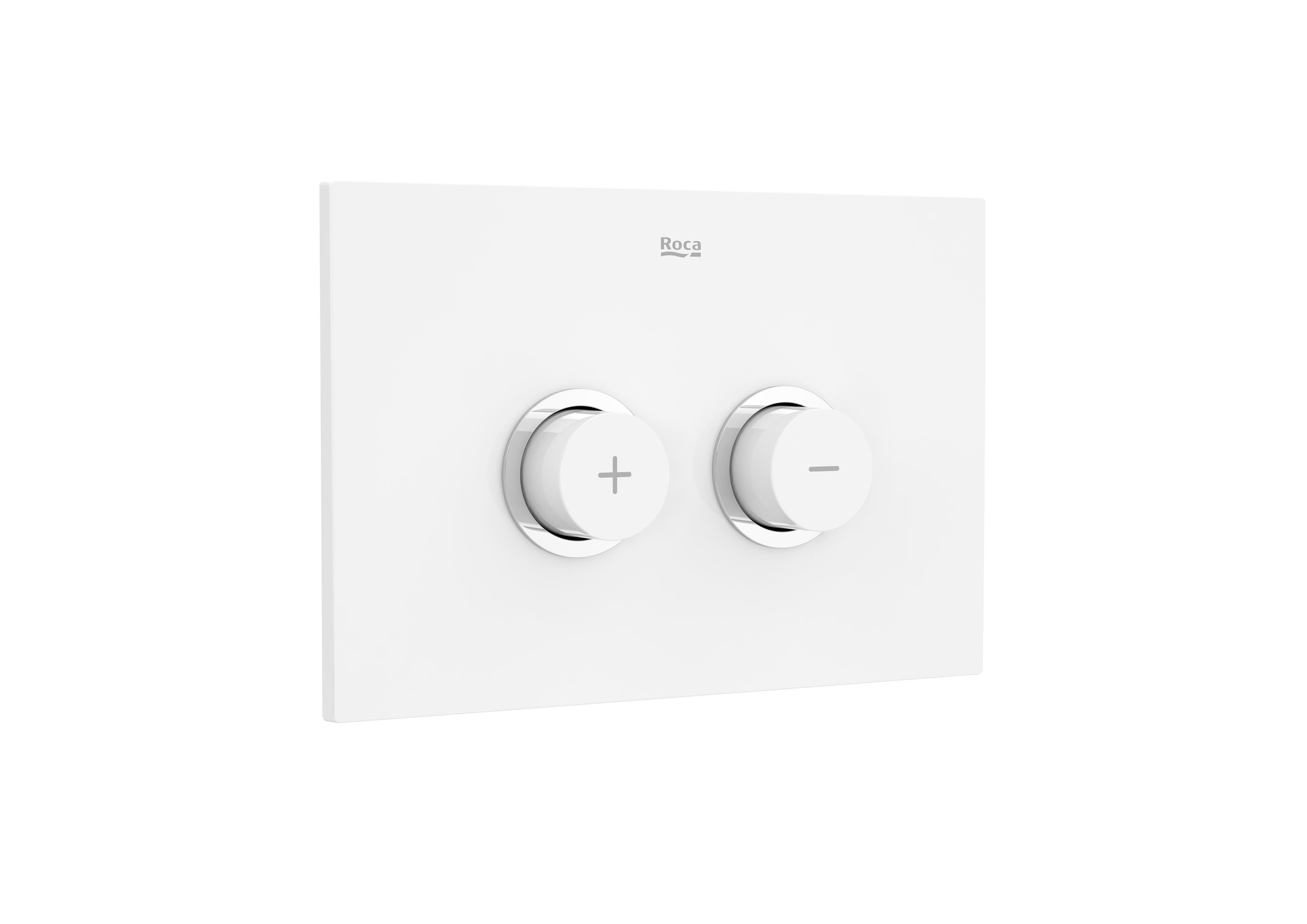 Roca Duplo One PL Pneumatic One Flush Plate - Gloss White