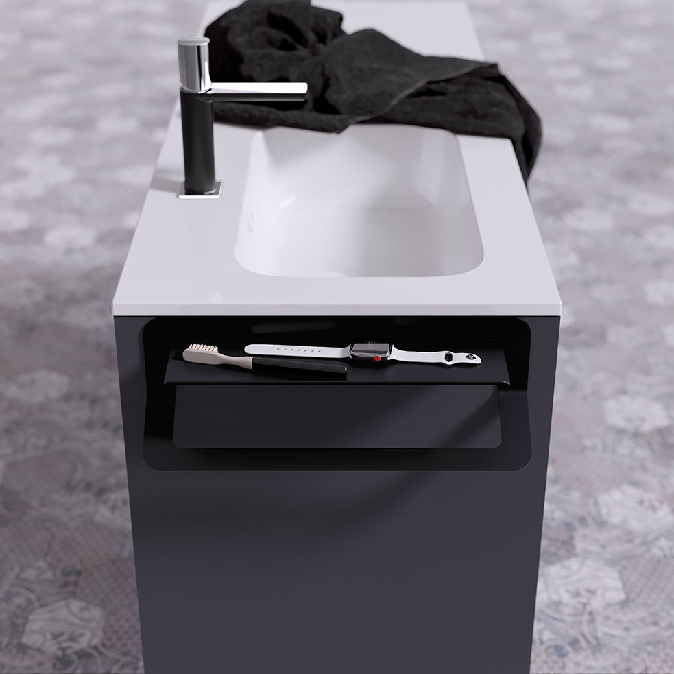 Quick 2.0 Shelf & Towel Rail 400mm