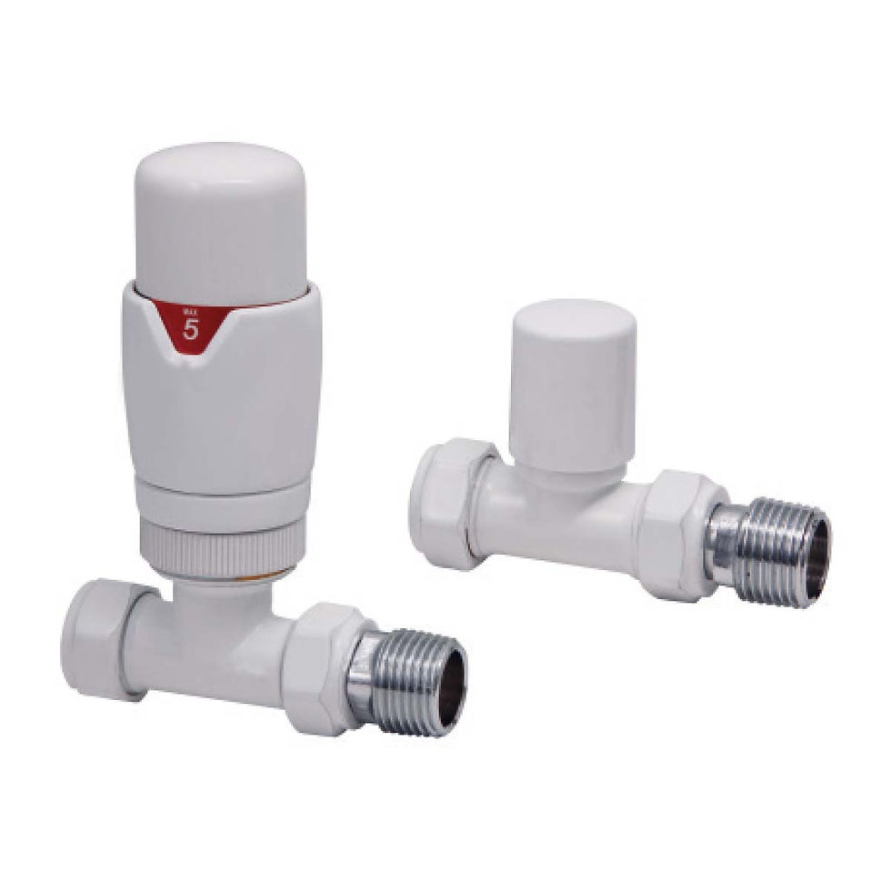 Thumbnail: Bathworks Essentials Designer Straight Valves (Pair)