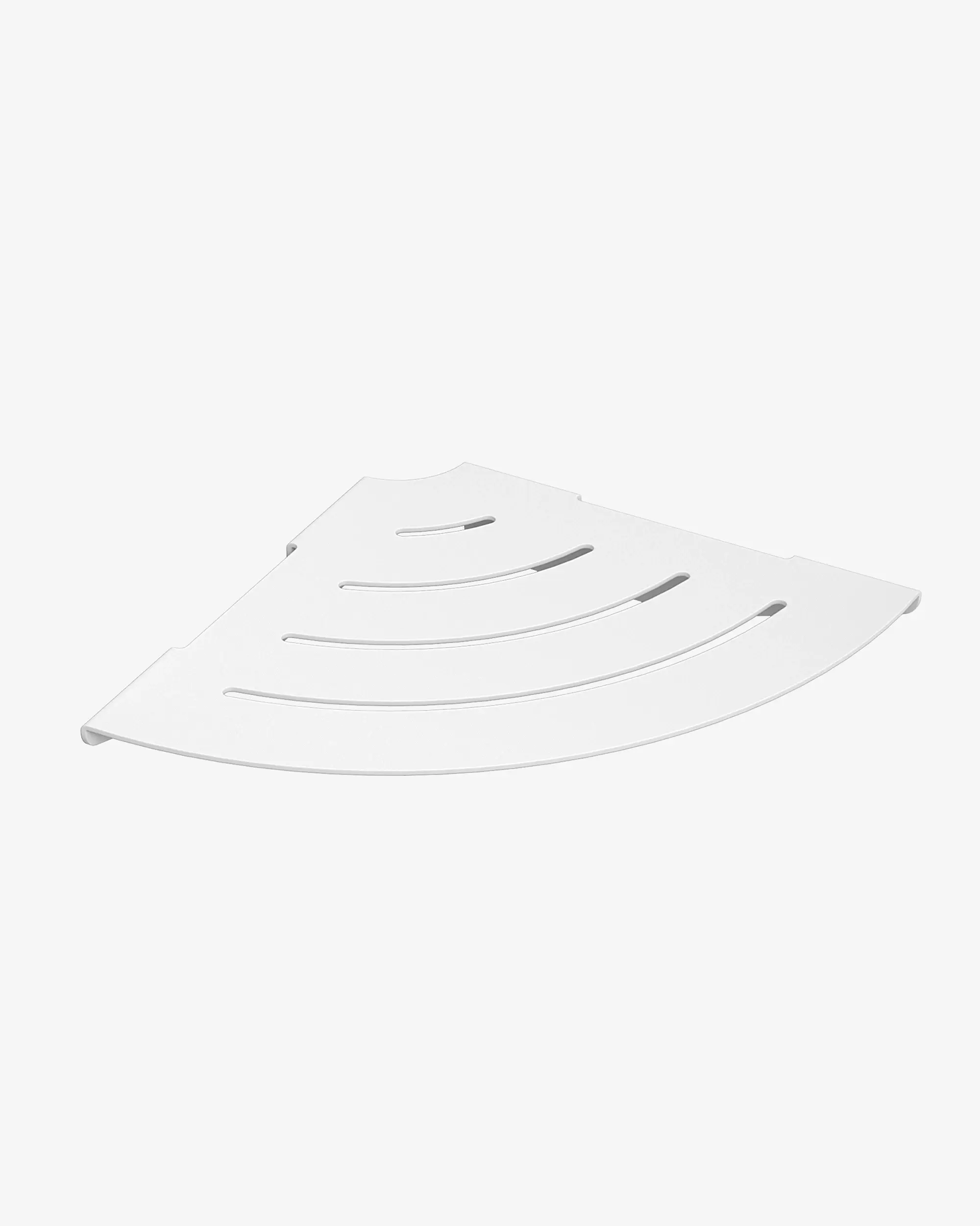 Sonia Nox Corner Metal Shelf - White