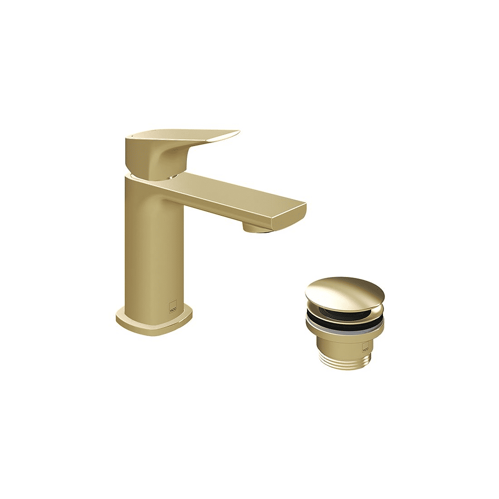 Thumbnail: Vado Cameo Lever Deck Mounted Mini Mono Basin Mixer Tap